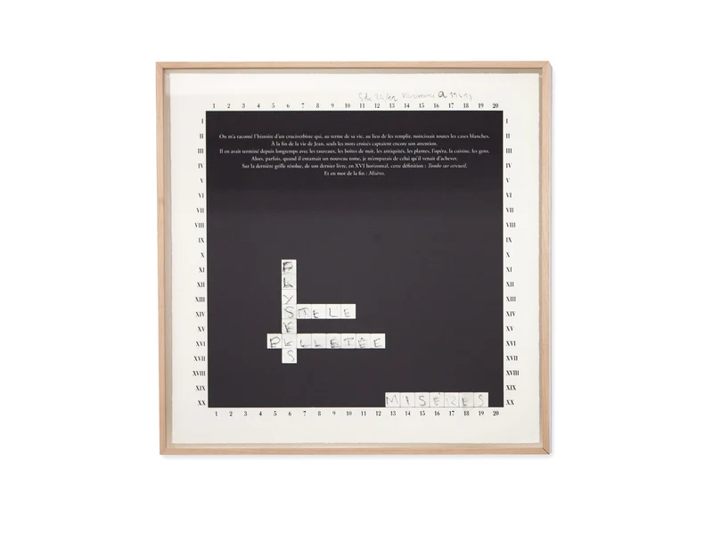 Sophie Calle - Cruciverbiste