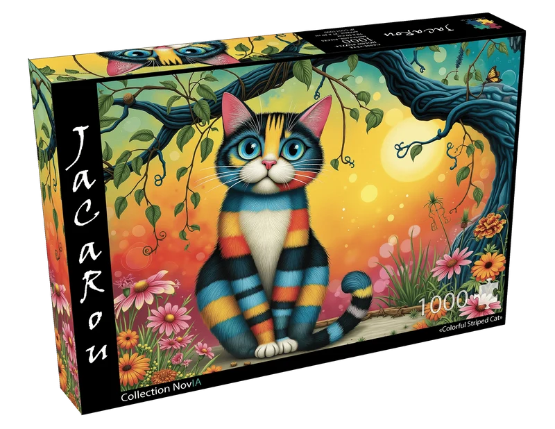 Colorful Striped Cat (1000 pcs)