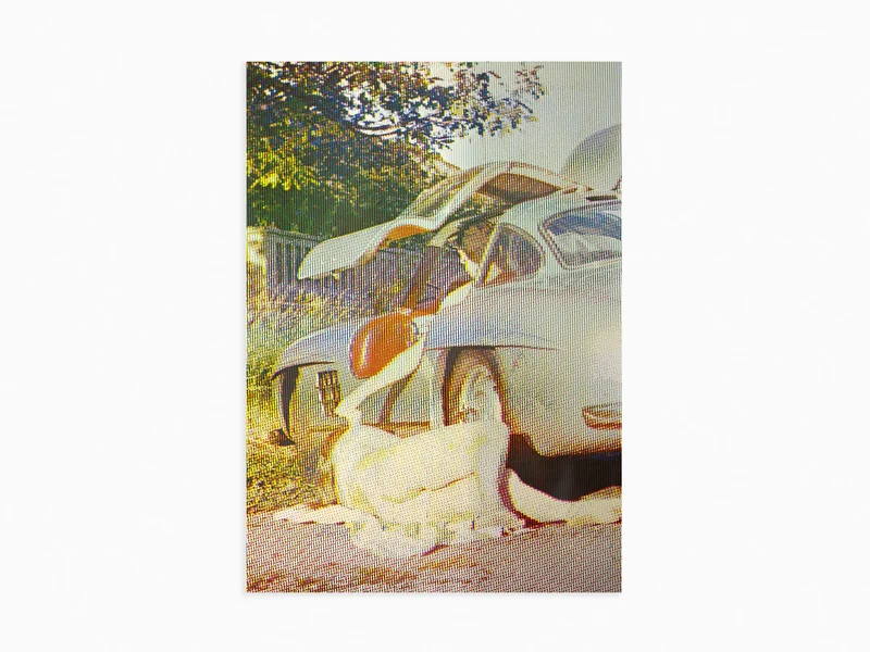 Alain Jacquet - L'enlèvement d'Europe (avec trame point), 1965