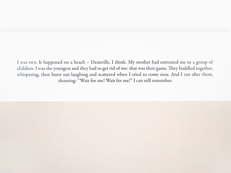 Sophie Calle - " Attends-moi "
