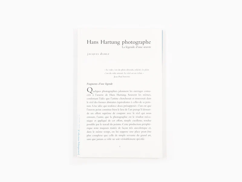 Jacques Damez - Hans Hartung photographe