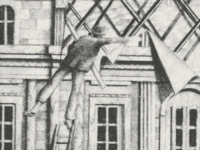 JR - JR au Louvre, 2016 (gravure / chalcographie)