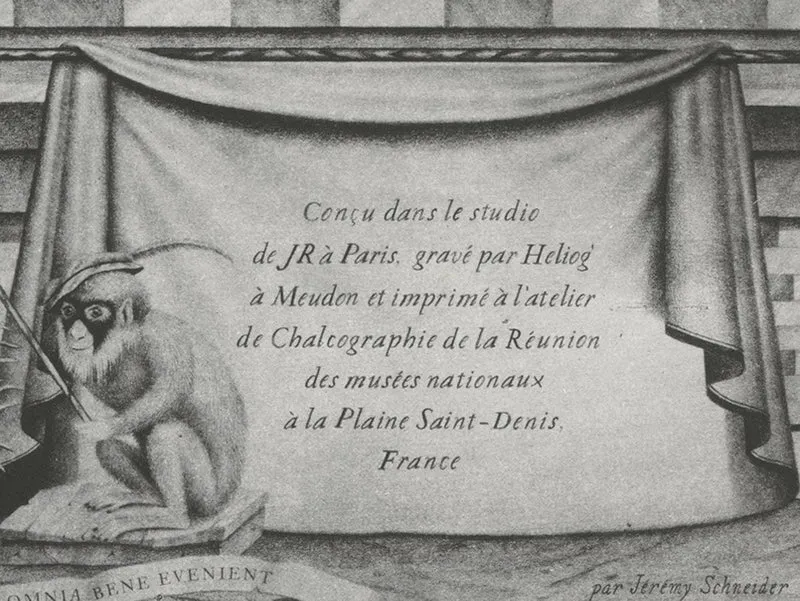 JR - JR au Louvre, 2016 (gravure / chalcographie)