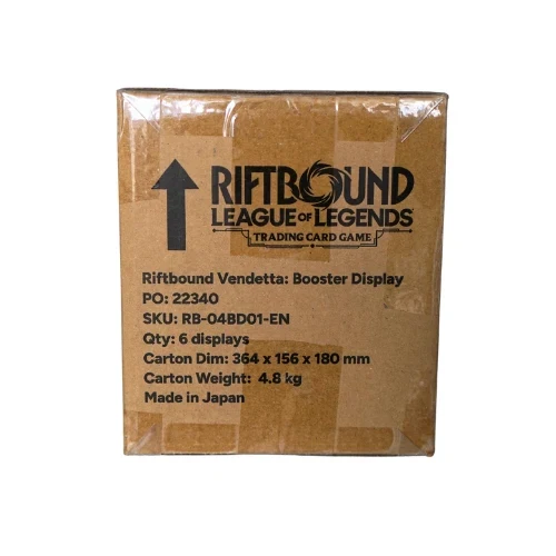 JCC RIFTBOUND : BOÎTE DE BOOSTER VENDETTA - LIMITÉE À 1 PAR COMMANDE