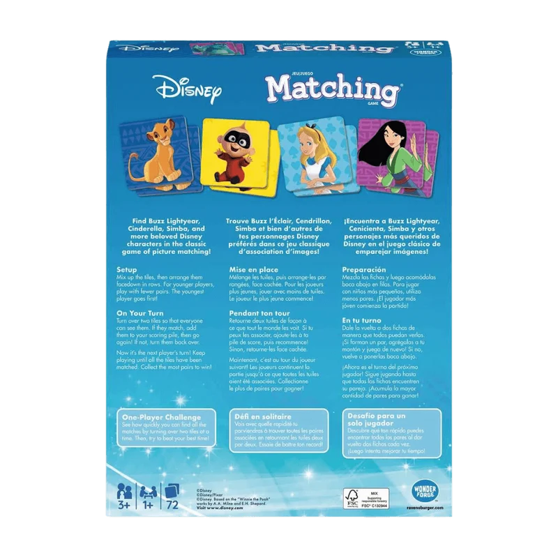 Disney Classic Matching Game (ML)