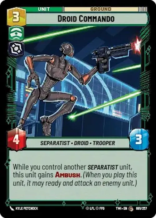 Commando droïde (081/257) [Le Crépuscule de la République]