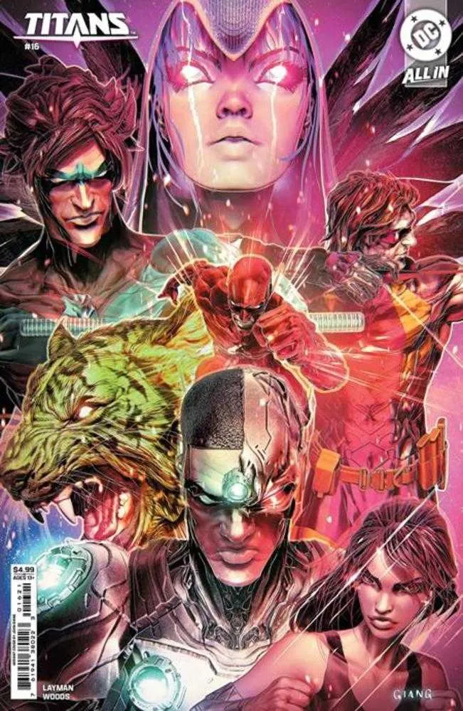 Titans #16 Couverture C John Giang Variante sur papier cartonné