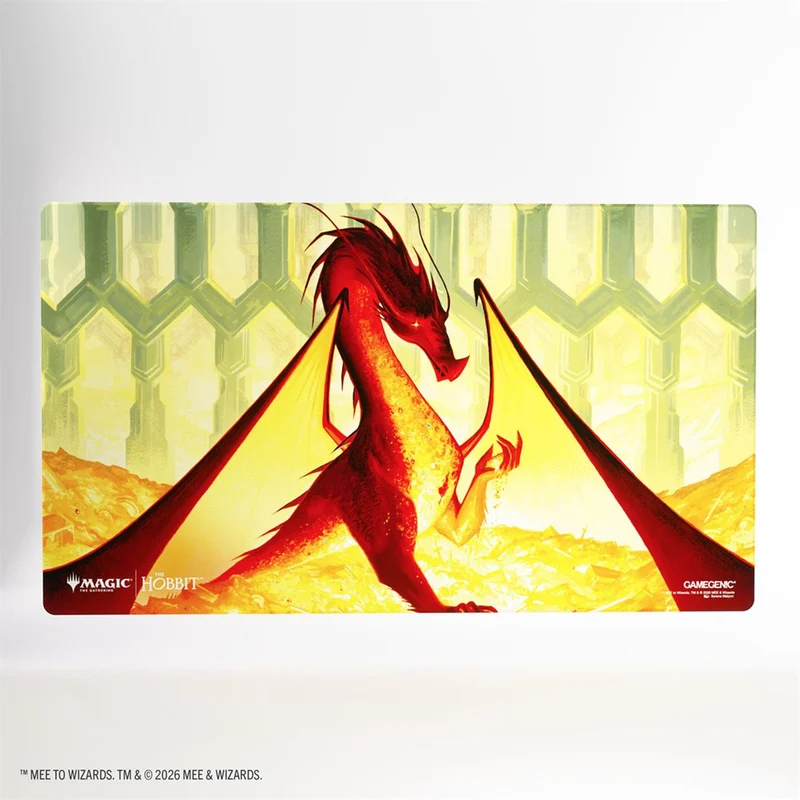 Tapis de jeu brillant Gamegenec - Hobbit Magic: The Gathering - Smaug le Doré
