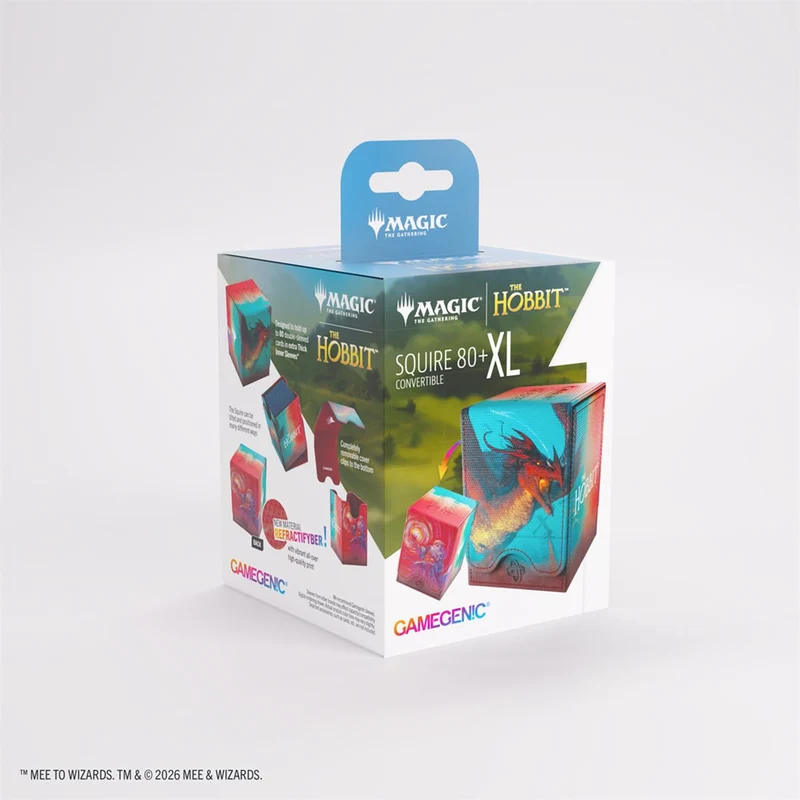 BOÎTE DE JEU DE CARTES - RANGEMENT PREMIUM POUR PLUS DE 80 CARTES - SMAUG, VER DES RÊVES