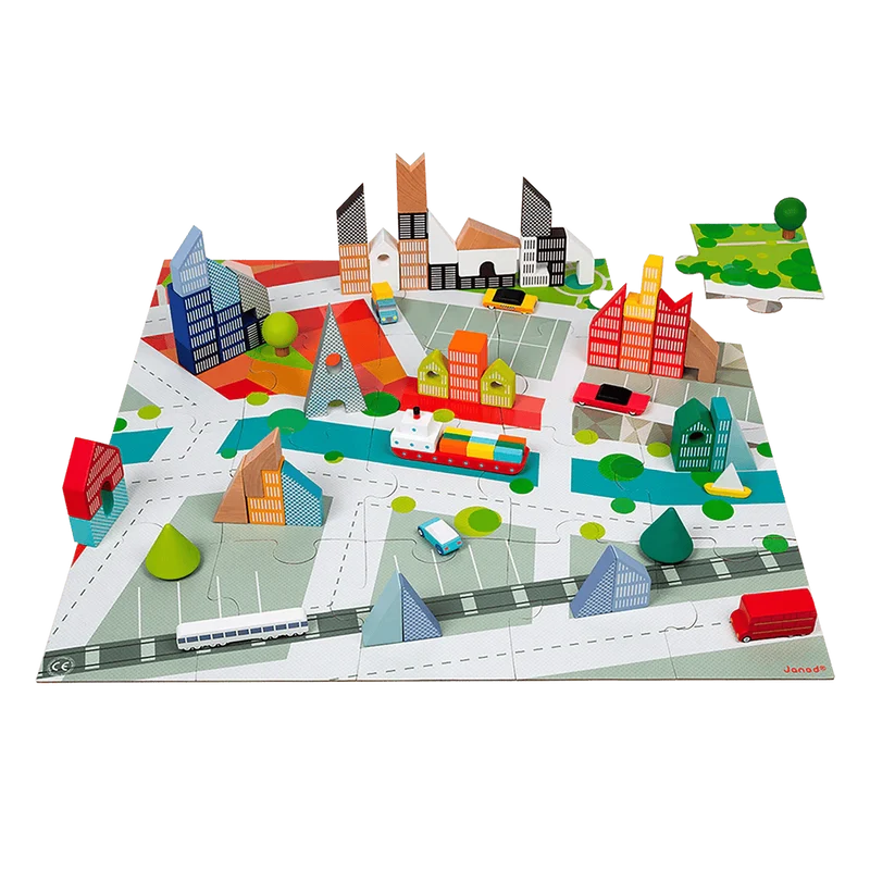 Kubix Set de 60 Blocs & Ville (ML)