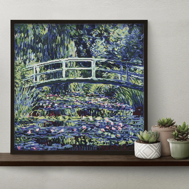 Nymphéas et Pont Japonais (Monet) 65x67