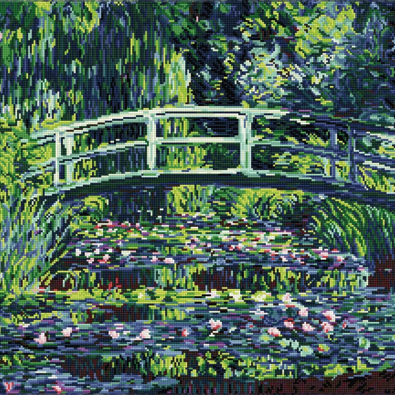 Nymphéas et Pont Japonais (Monet) 65x67