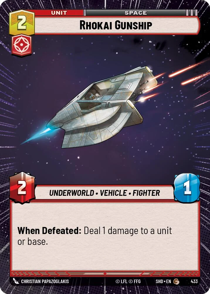 Rhokai Gunship (Hyperespace) (433) [Ombres de la Galaxie]