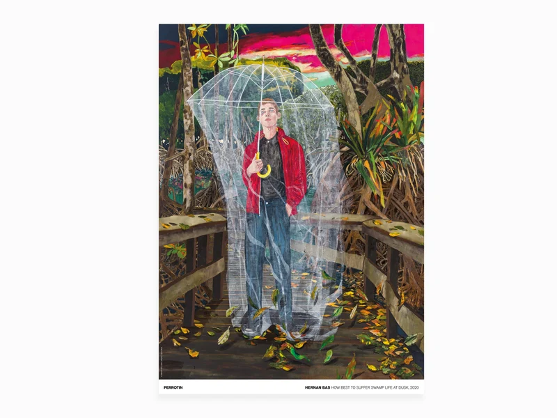 Hernan Bas - Comment mieux subir la vie dans les marais au crépuscule, 2020 (standard poster)