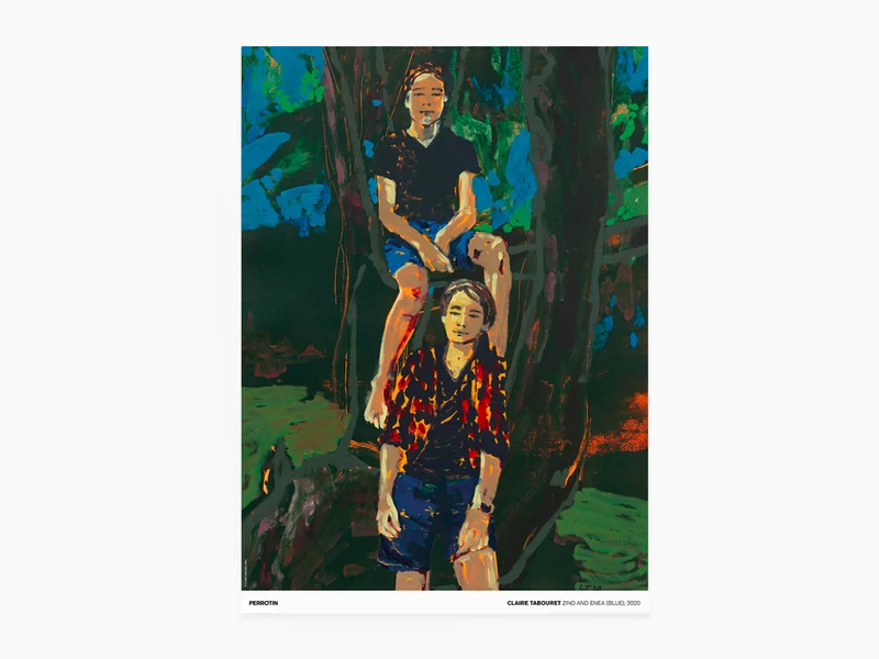 Claire Tabouret - Zino & Enea (bleu),2020 ( poster standard)