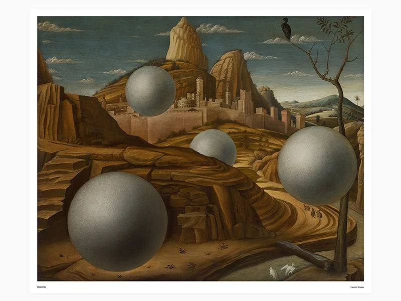 Laurent Grasso - Études sur le passé - sphères (standard poster)