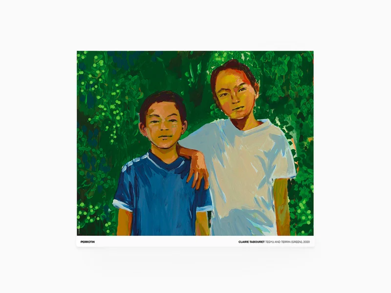 Claire Tabouret - Tegyu & Terrin (vert), 2020 ( poster standard)