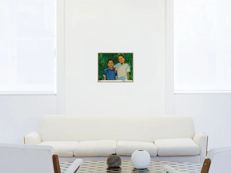Claire Tabouret - Tegyu & Terrin (vert), 2020 ( poster standard)