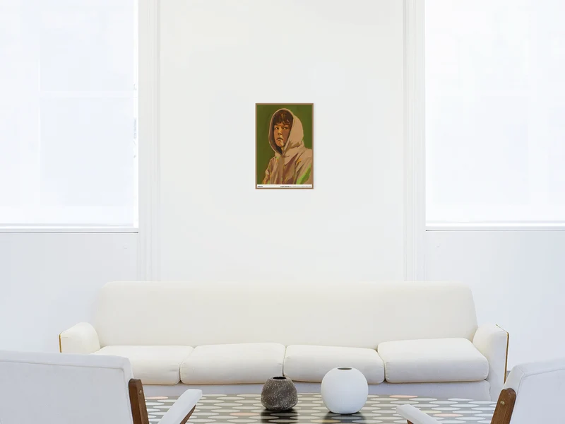 Claire Tabouret - Autoportrait à la cagoule (violet), 2020 ( poster standard)