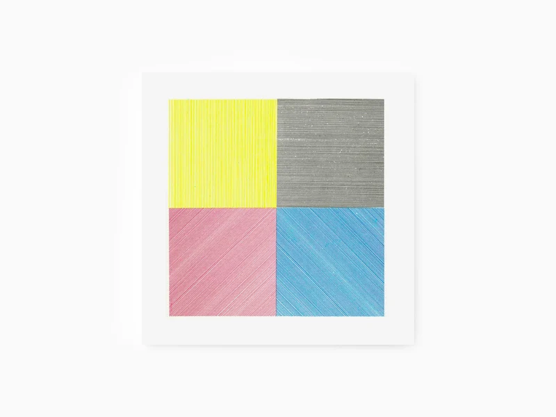 Sol LeWitt - Quatre types fondamentaux de lignes et de couleurs