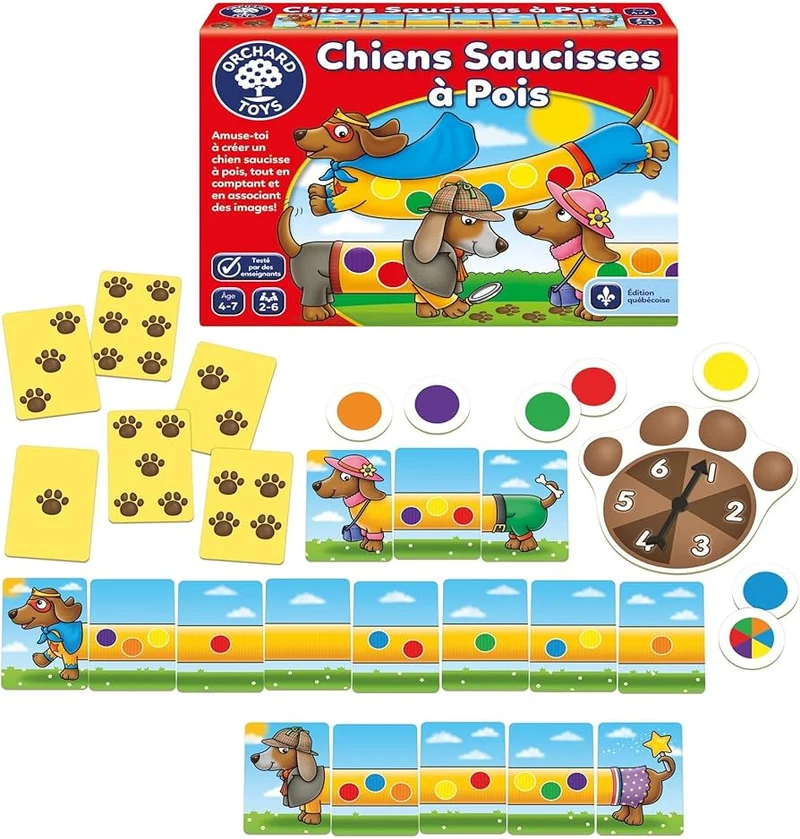 Chiens saucisses à pois (FR)