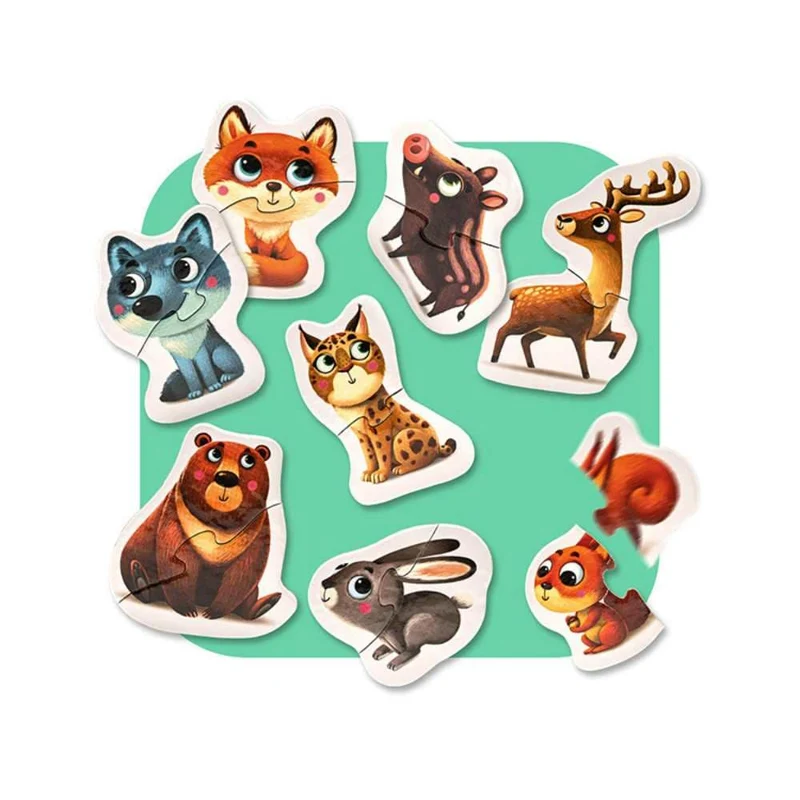 Animaux de la montagne (8x2 pcs)