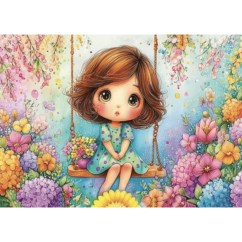 Swing Among Blossoms (1000 pcs)