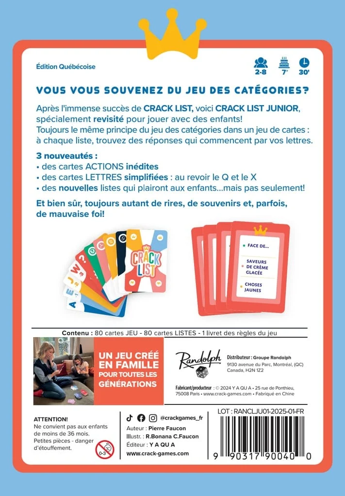 Crack List Junior: Éd. Québécoise (FR)
