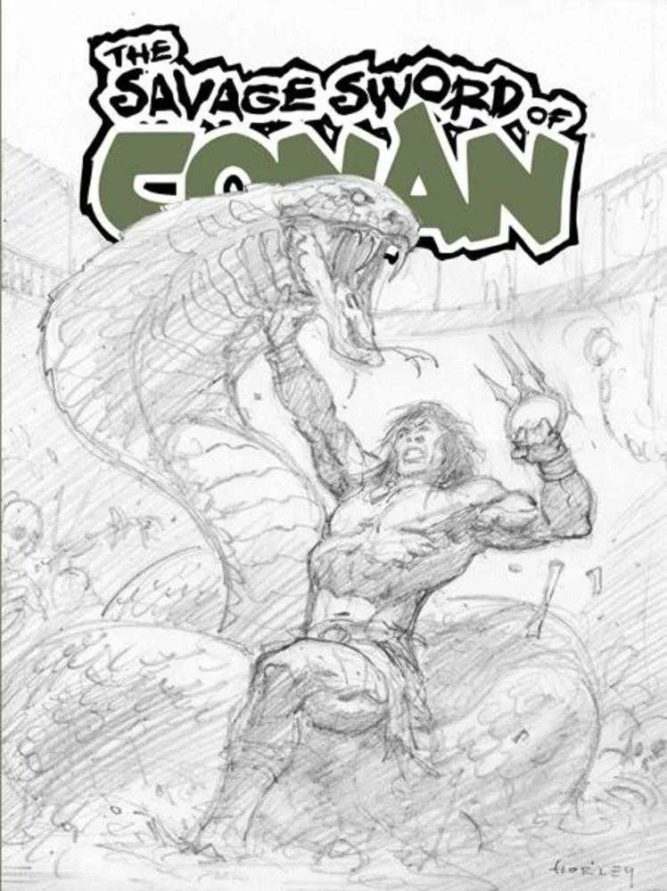 Savage Sword Of Conan #15 Exclusivité SDCC Alex Horley Cardstock Inks Variante (Public averti)