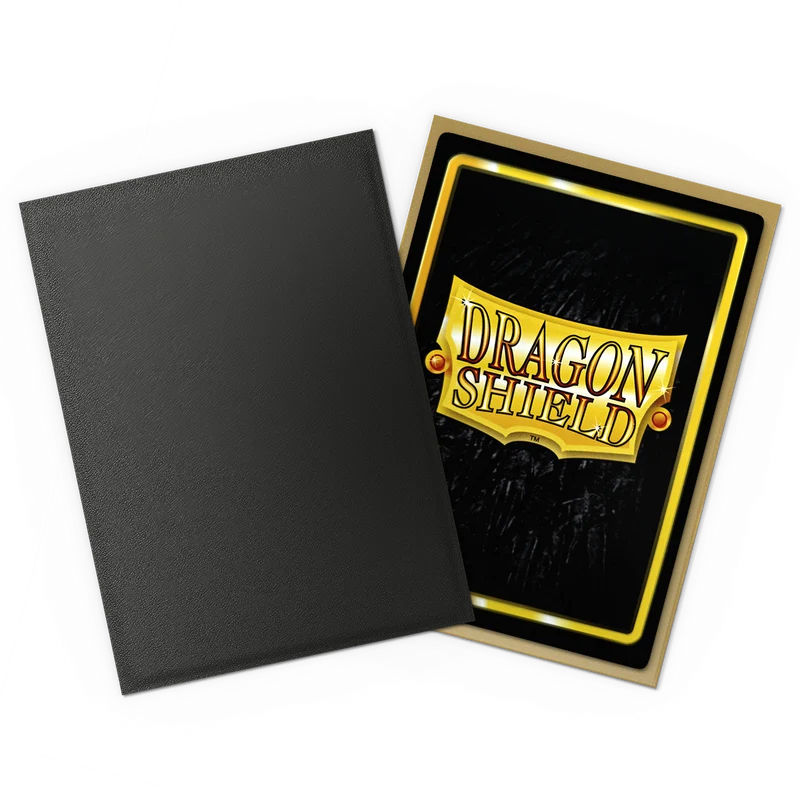 MANCHONS DRAGON SHIELD NOIRS ET OR DOUBLE 100CT
