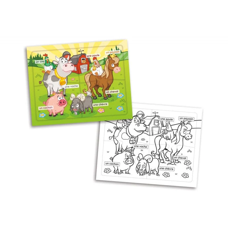 Mes premiers casse-têtes à colorier: les animaux (FR)