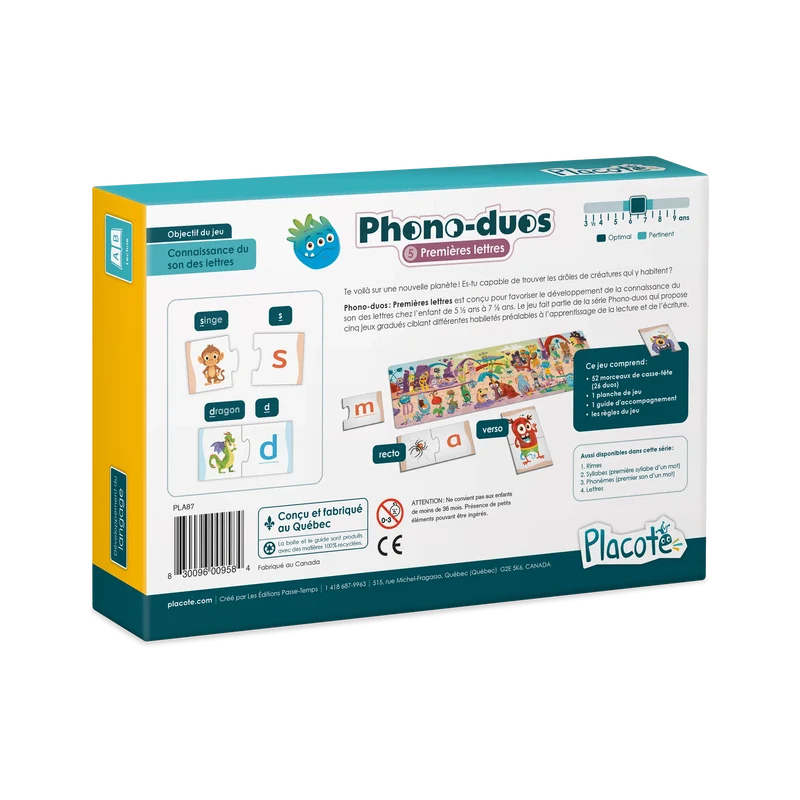 Phono-duos : Premières lettres (FR)