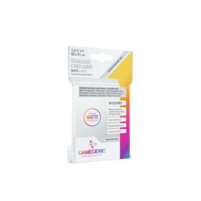 Gamegenic Game Sleeves: Matte Standard Card Game 66x91mm (50)