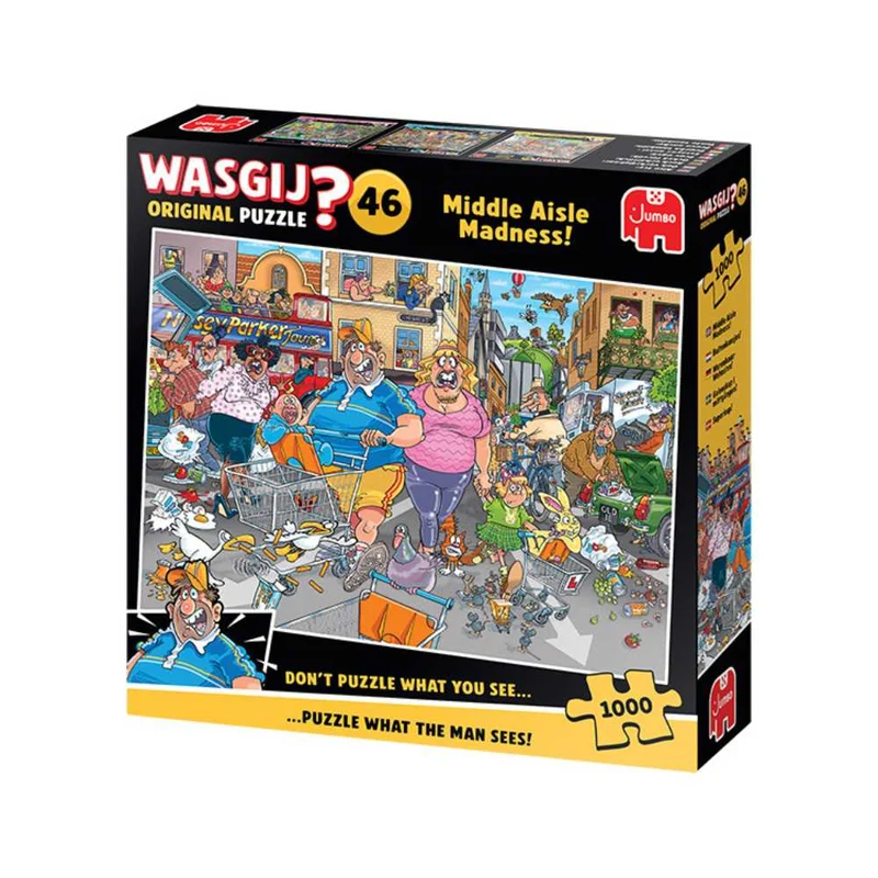 Wasgij Original 46 - Frénésie dans l’allée | Middle Aisle Madness (1000 pcs)