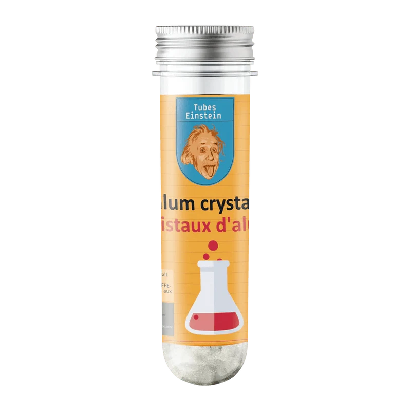 Tube Einstein - Cristaux d'alun (ML)