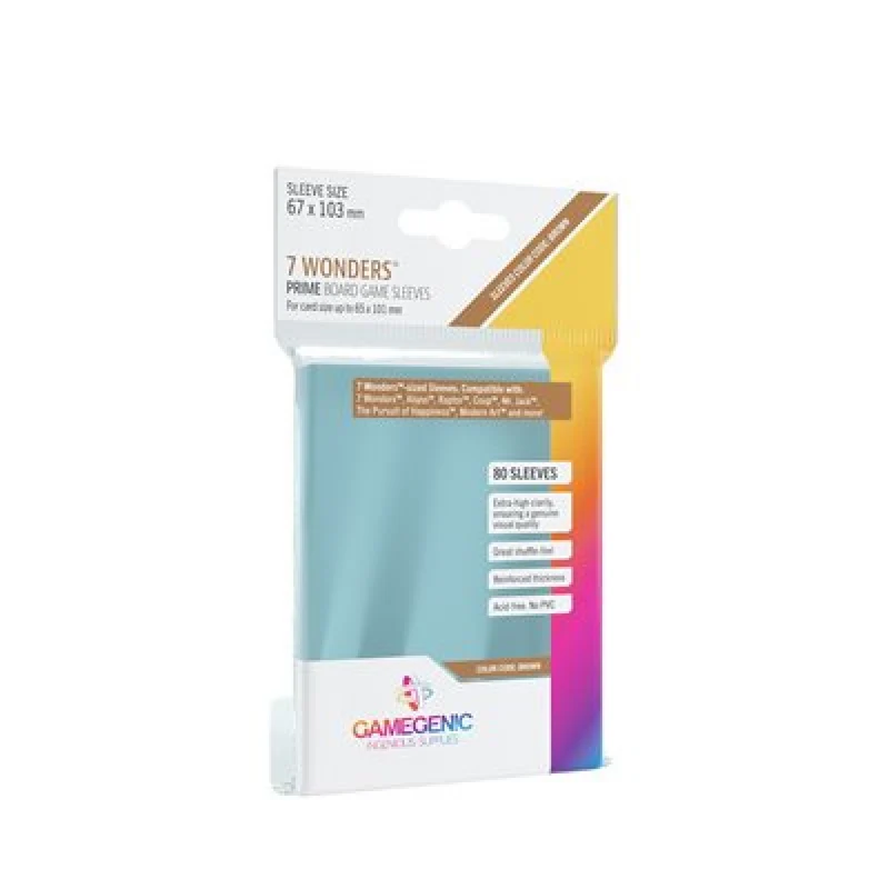 Gamegenic Game Sleeves Prime 7 Wonders - 67 x 103 mm (80)