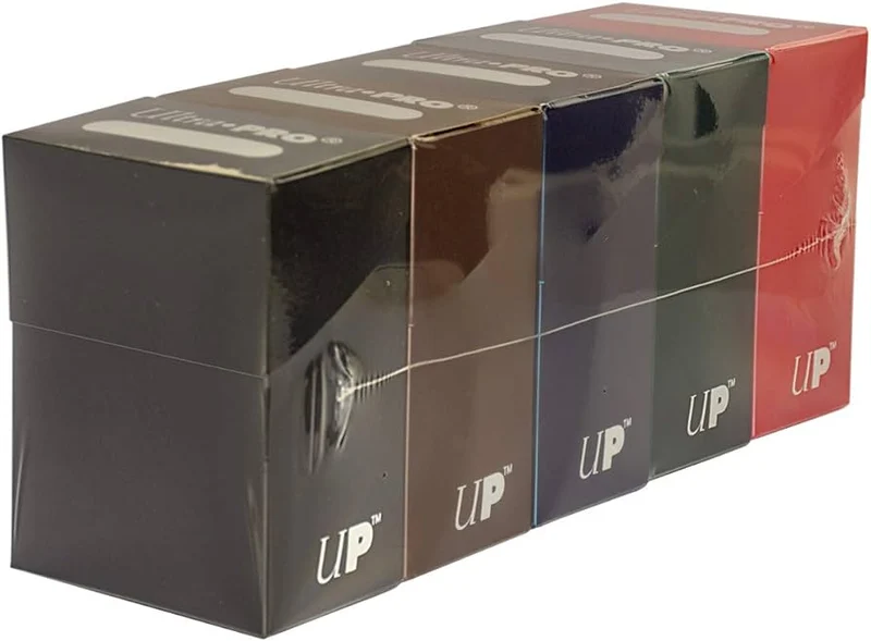 Ultra Pro Deck Box - 5 Box Bundle (Blue, Green, Black, Red, Brown)