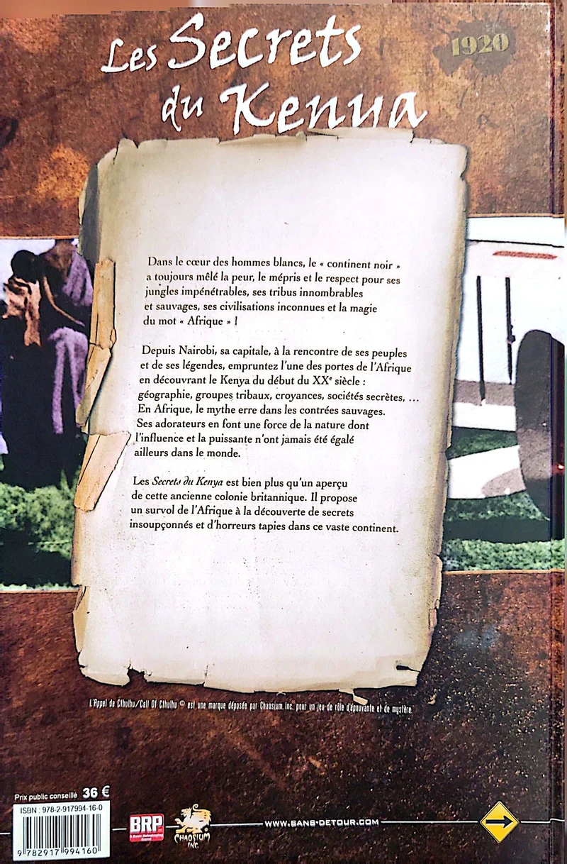 L'APPEL DE CTHULHU - LES SECRETS DE KENYA [FRE]