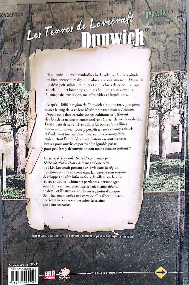 L'APPEL DE CTHULHU - DUNWICH - LIVRE D'AVENTURE [FRE]
