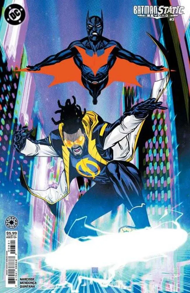 Batman Static Beyond #3 (sur 6) Couverture B Bernard Chang Variante sur papier cartonné