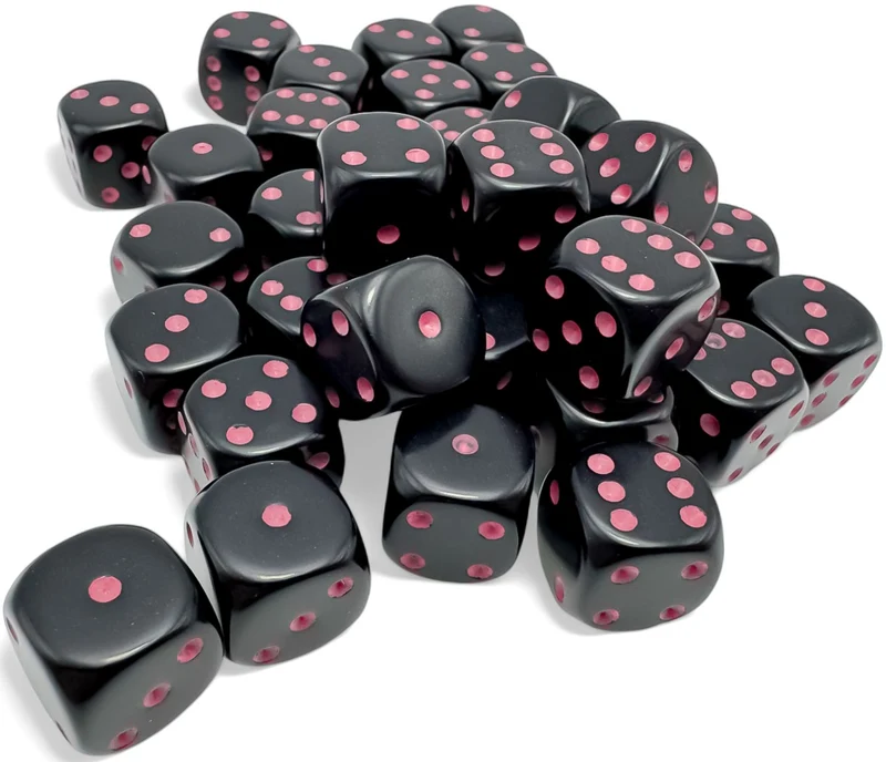 OPAQUE 36D6 NOIR À POIS ROSES 12MM