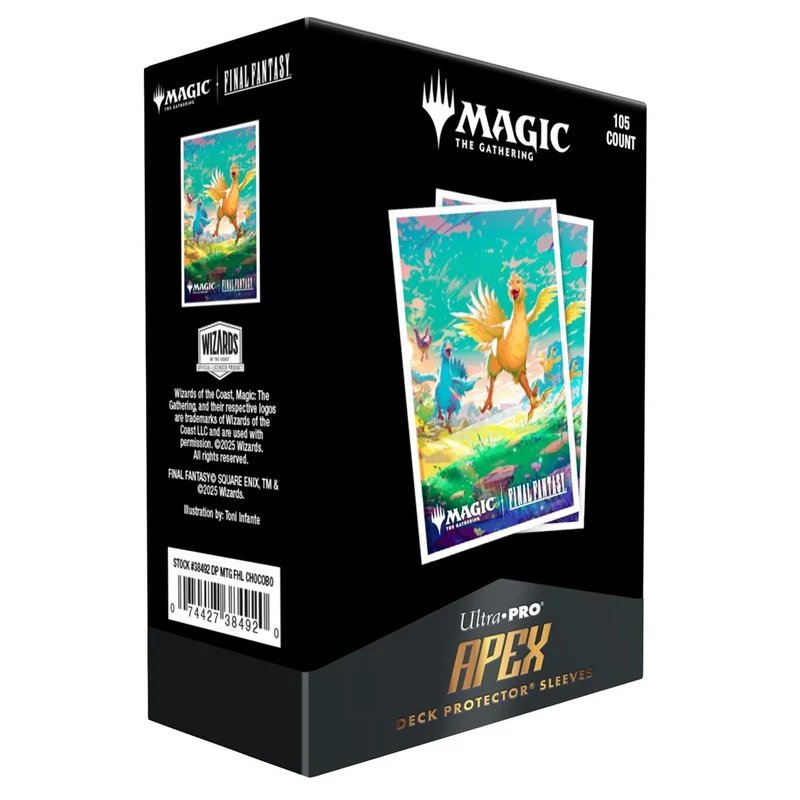 Pochettes UP APEX MATTE ART CHOCOBO 105 pièces