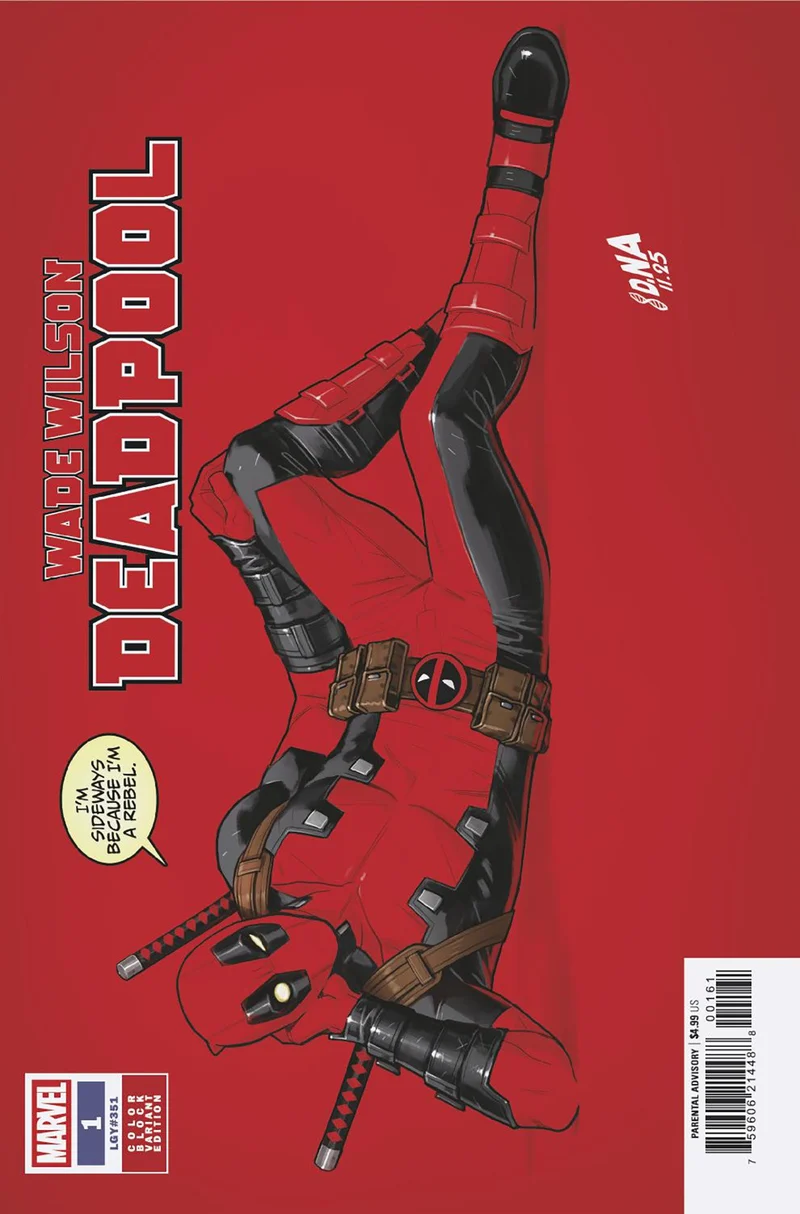 Wade Wilson : Deadpool #1 David Nakayama Variante rouge à blocs de couleur