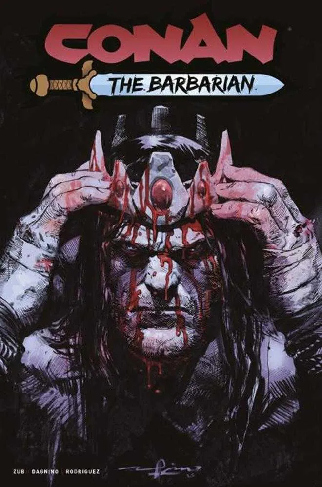 Conan le Barbare n° 28, couverture D, Gerardo Zaffino, version métallisée (public averti)