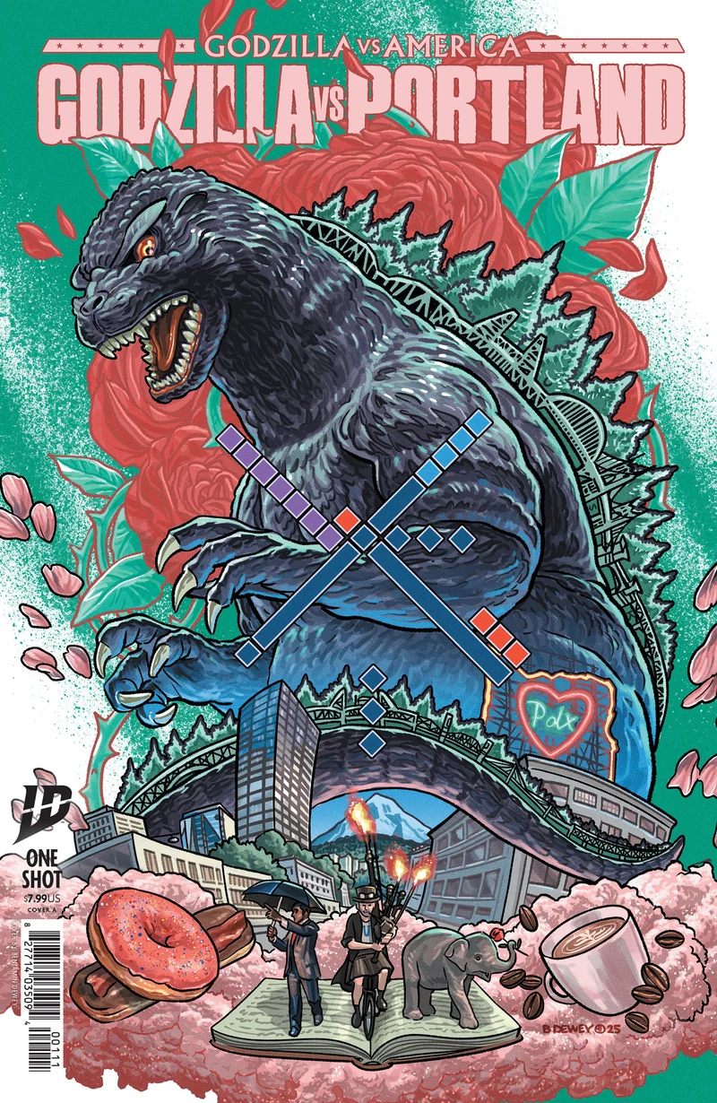 Godzilla contre America Portland IDW A Dewey 11/03/2026