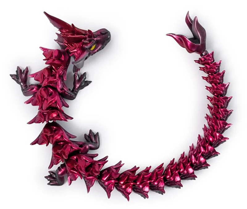 Crystalinx - Figurine articulée dragon à collectionner de 32 cm, ass.