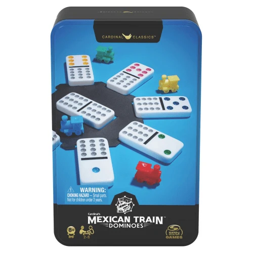 Jeu Dominos Double 12 dans une boîte en métal (ML)
