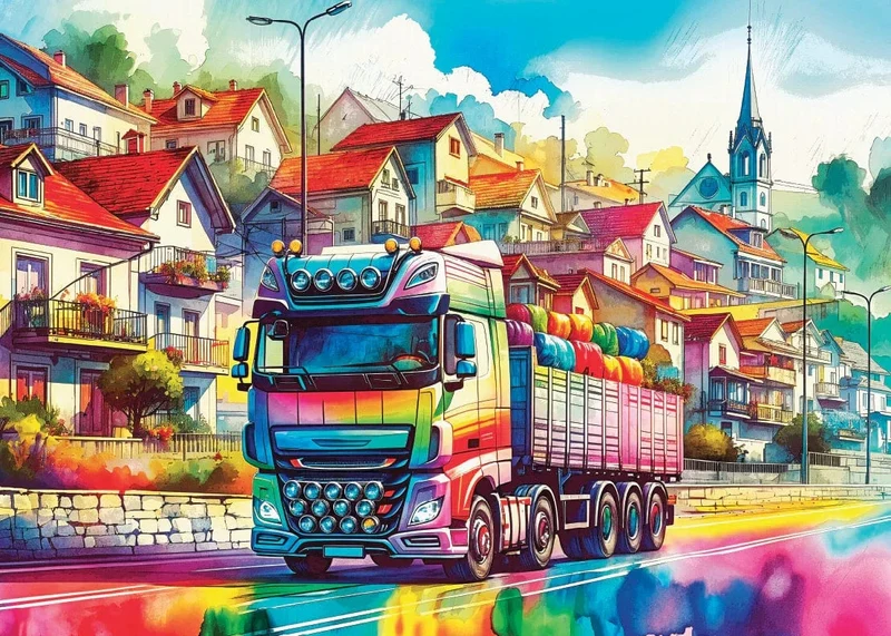 Rolling Through Colors (1000 pcs)
