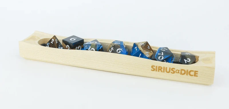 Ensemble de 7 dés polyhédriques prestige - Sapphire Grove