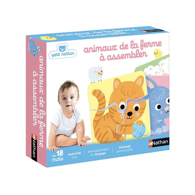 4 animaux de la ferme a assembler